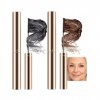 Erinde Lot de 2 Mascara Noir & Marron pour Femmes Mûres, Cilium Mascara Volume et Longueur, Brosse Fine pour Cils Délicats, W