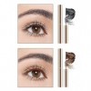 Erinde Lot de 2 Mascara Noir & Marron pour Femmes Mûres, Cilium Mascara Volume et Longueur, Brosse Fine pour Cils Délicats, W
