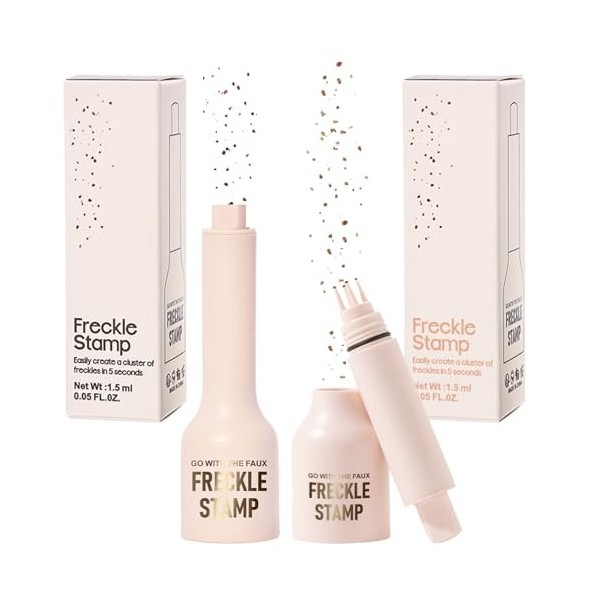 ChAusa Freckles pen Réaliste Avec des Points Doux pour un Look Ensoleillé Sans Effort, Stylo Taches de Rousseur Naturelles, T