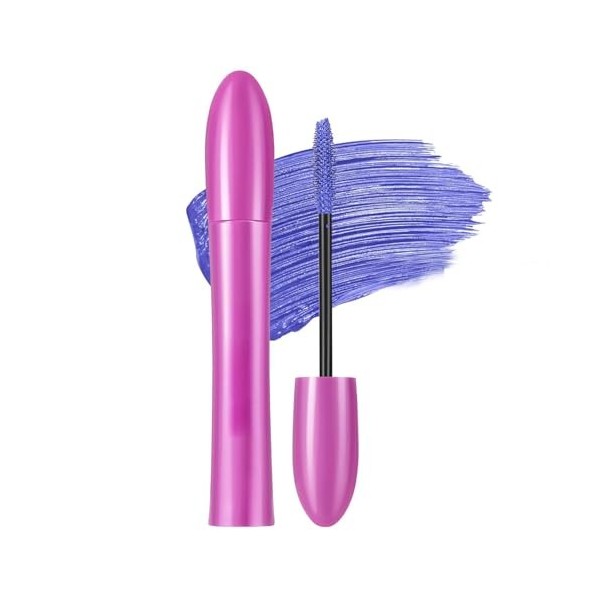 GL-Turelifes Mascara coloré Mascara coloré Charmant, brosse épaisse, boucle, mascara durable avec des cilpes épaisses et long