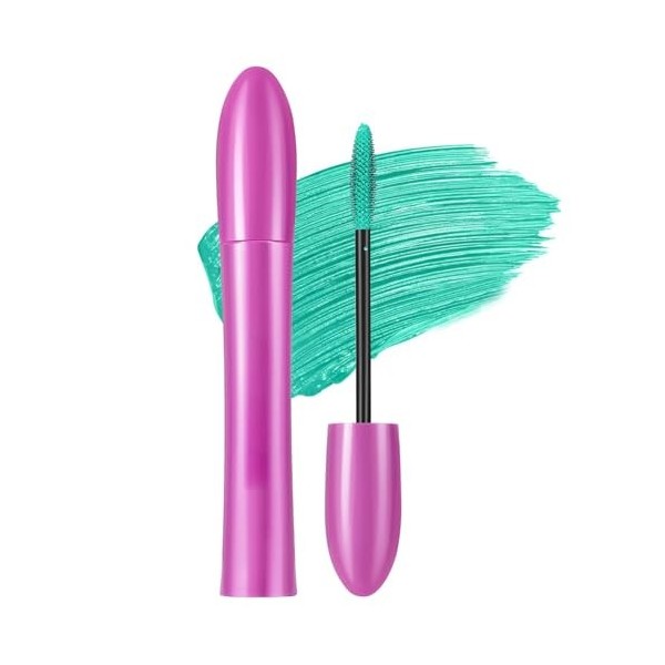 GL-Turelifes Mascara coloré Mascara coloré Charmant, brosse épaisse, boucle, mascara durable avec des cilpes épaisses et long