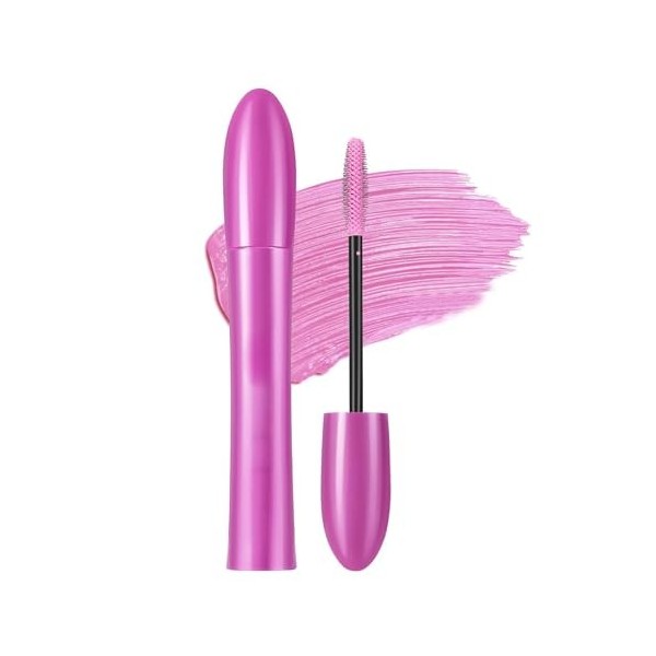 GL-Turelifes Mascara coloré Mascara coloré Charmant, brosse épaisse, boucle, mascara durable avec des cilpes épaisses et long