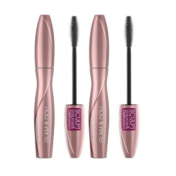 Catrice - Mascara Glam & Doll Sculpt & Volume - 10 Black Lot de 2 