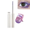 Set Colourful Mascara+Eyelash Curler,Waterproof Curling Mascara,Crée des Cils Pleins et Volumineux,Résiste aux Bavures et ne