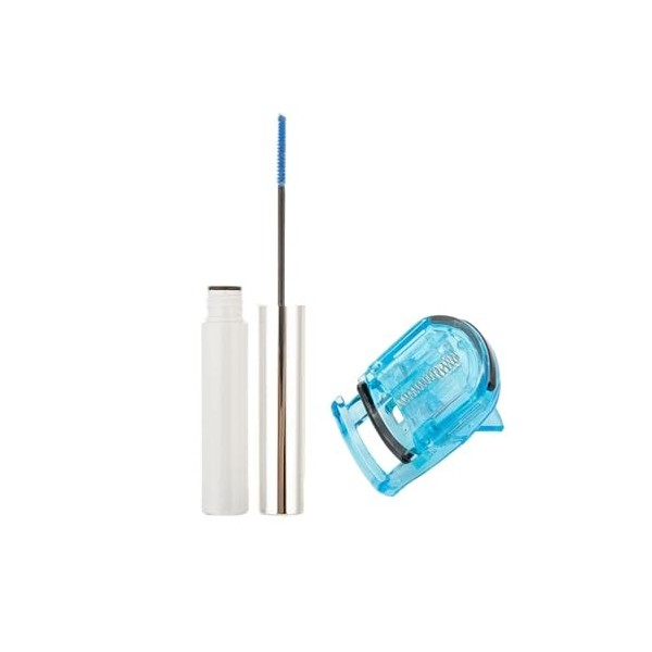 Set Colourful Mascara+Eyelash Curler,Waterproof Curling Mascara,Crée des Cils Pleins et Volumineux,Résiste aux Bavures et ne 