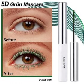 Mascara ultra fin, imperméable et résistant aux taches, 5D, pour cils longs et volumineux, non agglomérant, en fibre de soie,