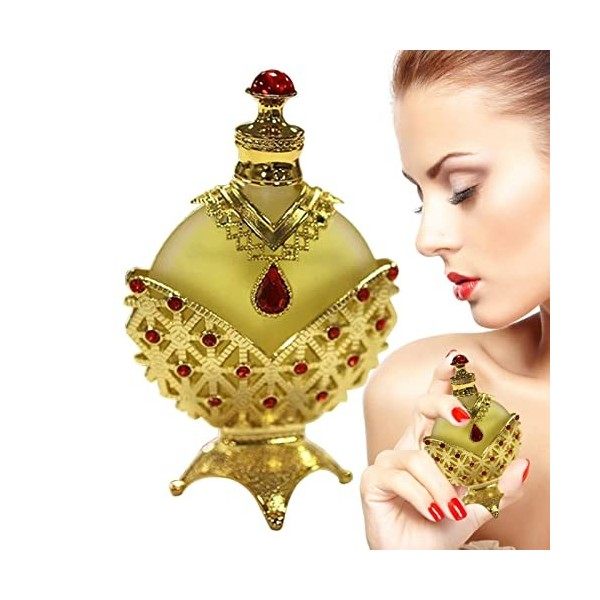 Huile de, 35 ml dhuile de parfum arabe, huile de parfum concentrée en or, parfum dor, huile dor longue durée pour femme Hu