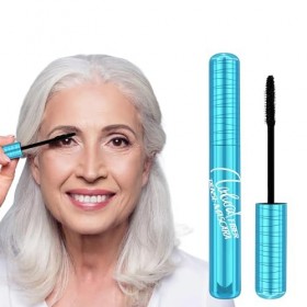 Mascara pour les femmes âgées de plus de 60 ans dont les cils sont clairsemés, Mascara Noir Volume Effet Faux Cils et Longueu