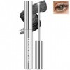 Noerrors Metal Mascara Lavable Baguette de Mascara en Fer, Courbure 3D Volume Finesse Supplémentaire Long Cils Pigmenté, Bros