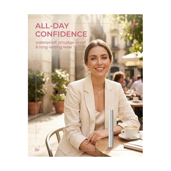 ZKUNL Lot de 3 Mascara, Iron Eye Mascara, 3D Curling Eyelash Irons, Mascaras Pour Des Cils Ultra Longs, Waterproof Longue Ten