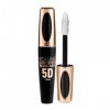 Alide Mascara Blanc 5D Waterproof 10 Ml, Mascara Volumisant, Recourbant Et Durable, Maquillage blanc 