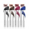 Mascara Couleur Set, 4 Couleurs Waterproof Noir et Braun Bourgogne et Bleu, Mascara Volume et Longueur Durée Volume Durable E...