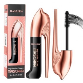 HASAIKA® Mascara Volume, Mascara de maquillage épais à double effet, longue durée, anti-bavures, allongeant et recourbant 6 