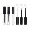 Lot de 3 tubes vides de 10 ml pour mascara et gloss à lèvres avec inserts en caoutchouc et entonnoirs pour crème à cils - Kit