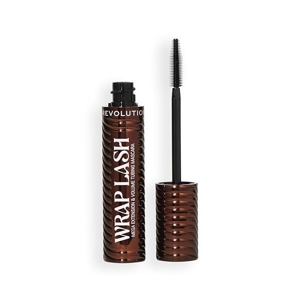 Revolution, Mascara Tubing Wrap Lash, Anti-Bavure et Résistant à lEau pour Longueur et Volume, Végan et Non Testé sur les An ...