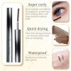 LAKPYN Curling Eyelash Iron Mascara Natural Thickening Lengthening Long Lasting Bristleless Mascara,Non-Clumping,Smudge Proof