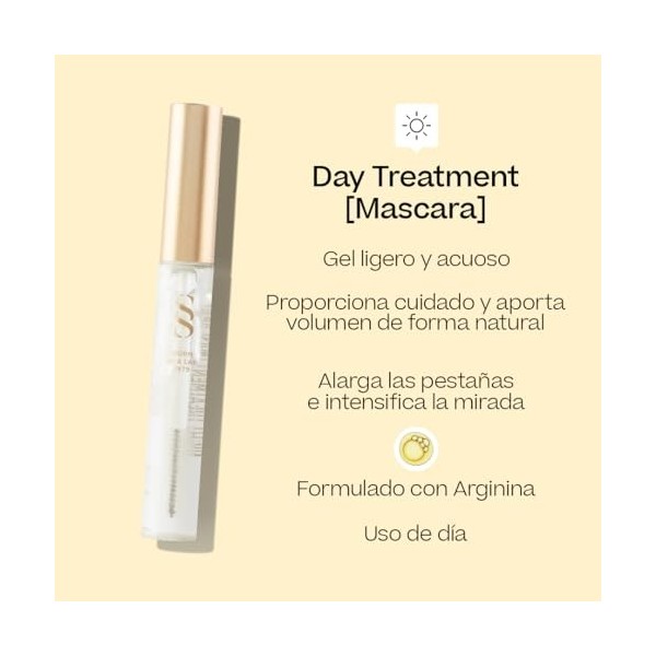 Sensilis - Night Treatment Mascara, Mascara Transparente pour Cils et Sourcils, avec Huile de Ricin et Vitamine E, Renforce, 