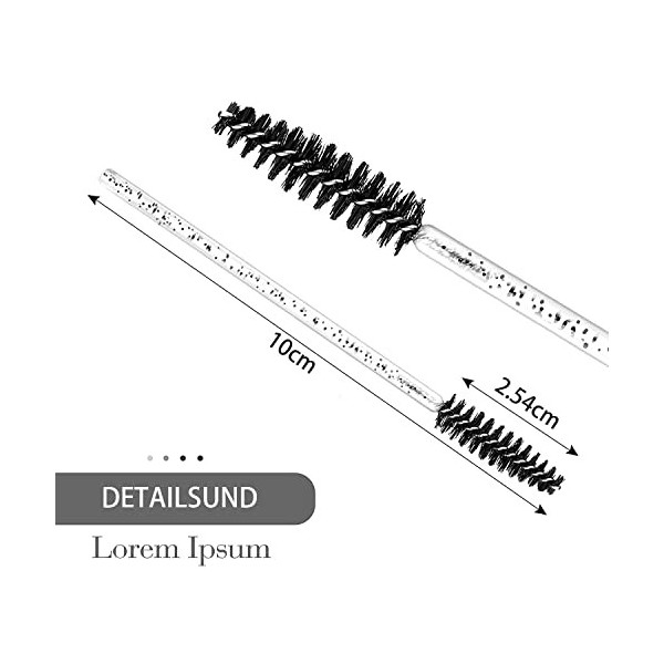 Lot de 100 brosses à cils jetables Mascara Baguettes magiques Applicateur de cils Sourcils Cosmétique Maquillage Kit doutils