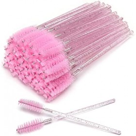 Lot de 100 brosses à cils jetables Mascara Baguettes magiques Applicateur de cils Sourcils Cosmétique Kit doutils de maquill