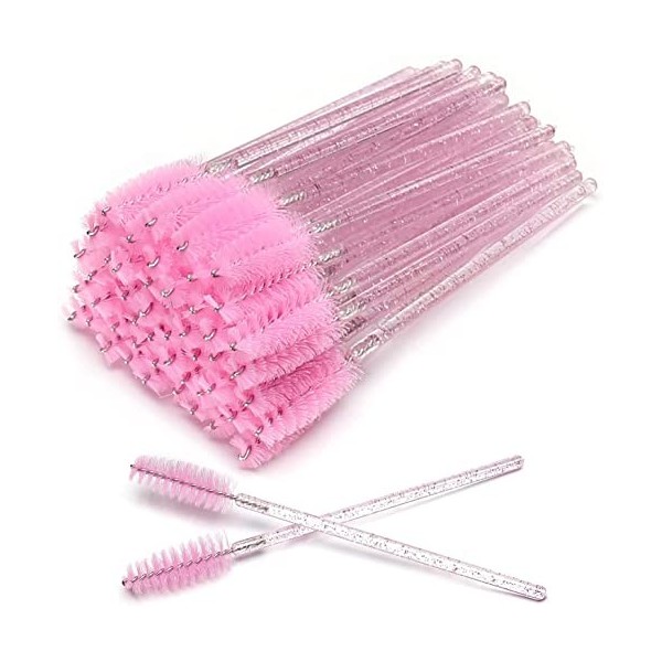 Lot de 100 brosses à cils jetables Mascara Baguettes magiques Applicateur de cils Sourcils Cosmétique Kit doutils de maquill