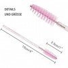 Lot de 100 brosses à cils jetables Mascara Baguettes magiques Applicateur de cils Sourcils Cosmétique Kit doutils de maquill