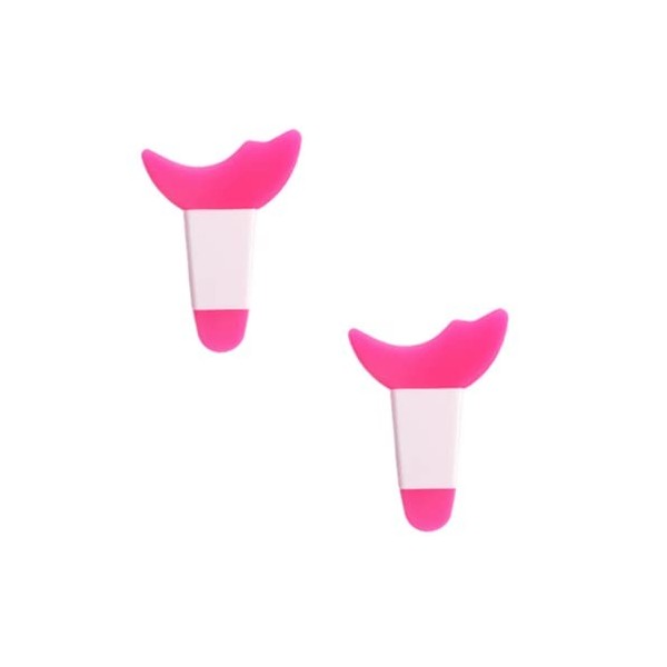 Lot de 2 applicateurs de mascara - Outil de maquillage pour fard à paupières - Outil de maquillage en silicone - Guide de cil