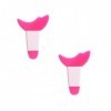 Lot de 2 applicateurs de mascara - Outil de maquillage pour fard à paupières - Outil de maquillage en silicone - Guide de cil