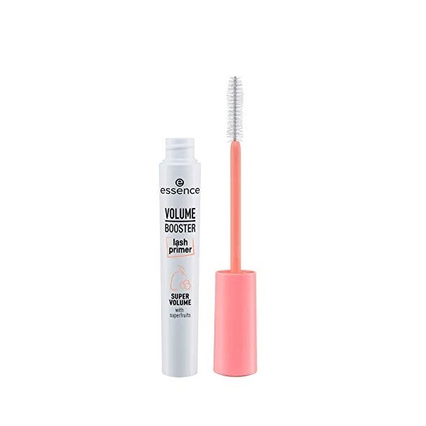 essence VOLUME BOOSTER lash primer, mascara, blanc, volumateur, apprêt, avec huiles, végétalien, sans microplastiques, lot de