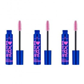 Essence - Mascara Volume I Love Extreme Waterproof Lot de 3 