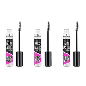 Essence The False Lashes Lot de 3 mascaras volume et courbe pour cils Noir 10 ml
