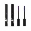 JCUGSBS 5D Silk Fiber Mascara Waterproof Long, Mascara Volume Noir Intense, Mascara volume et longueur, Convient aux Yeux Sen