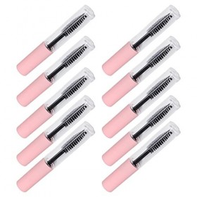 Lot de 10 Tubes de Mascara Transparents, 5ml, Flacons Cosmétiques Portables avec Entonnoirs et Inserts en Caoutchouc pour Hui