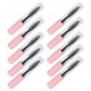 Lot de 10 Tubes de Mascara Transparents, 5ml, Flacons Cosmétiques Portables avec Entonnoirs et Inserts en Caoutchouc pour Hui