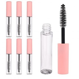 AOVNA Lot de 6 tubes de mascara vides portables avec baguette à cils pour bricolage, voyage, voyage daffaires