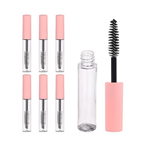 AOVNA Lot de 6 tubes de mascara vides portables avec baguette à cils pour bricolage, voyage, voyage daffaires