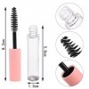 AOVNA Lot de 6 tubes de mascara vides portables avec baguette à cils pour bricolage, voyage, voyage daffaires