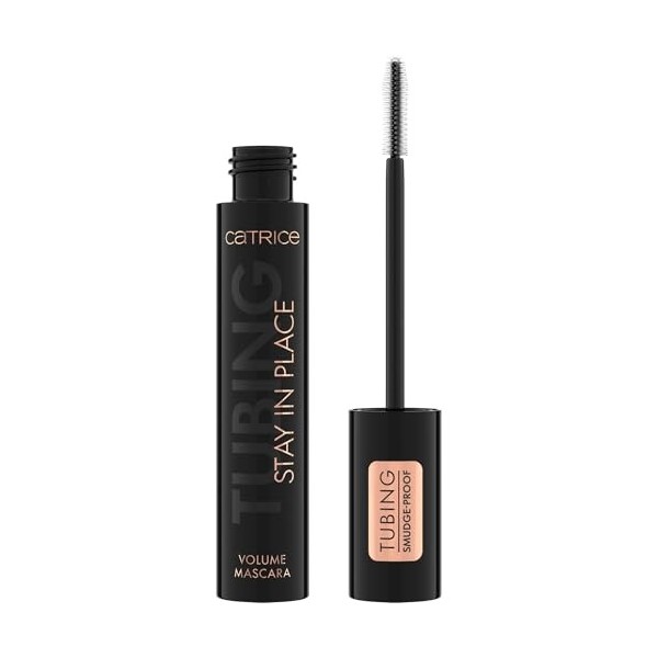 Catrice Tubing Stay In Place Volume Mascara 010, noir, tenue résistante aux frottements, volume et longueur, look de cils nat...