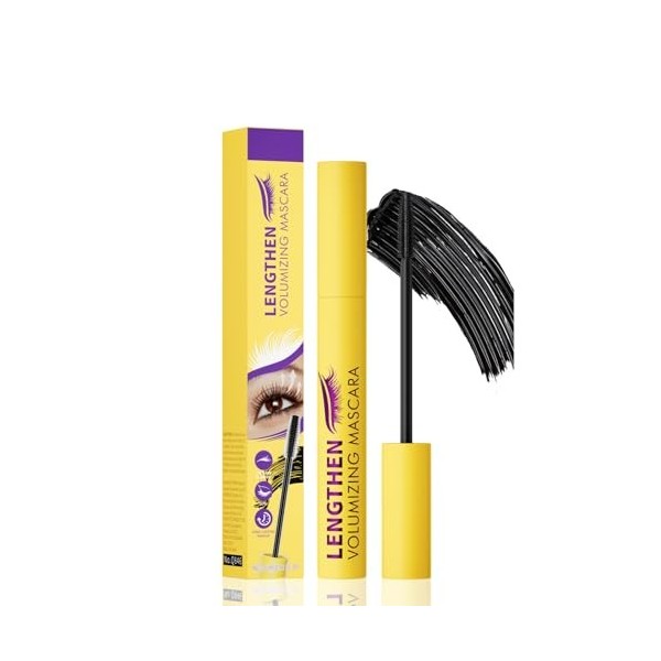 Bubble Mascara Waterproof Noir/Marron Colossal Mascara Cils Maquillage Longue Durée, Créer Un Look Naturel Noir + Marron Mas...