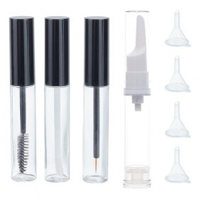Tube et Baguette de Mascara Vides NICENEEDED 10 ML, Tube de Brillant à Lèvres pour Eye-Liner et Cils, Conteneur de Mascara Re