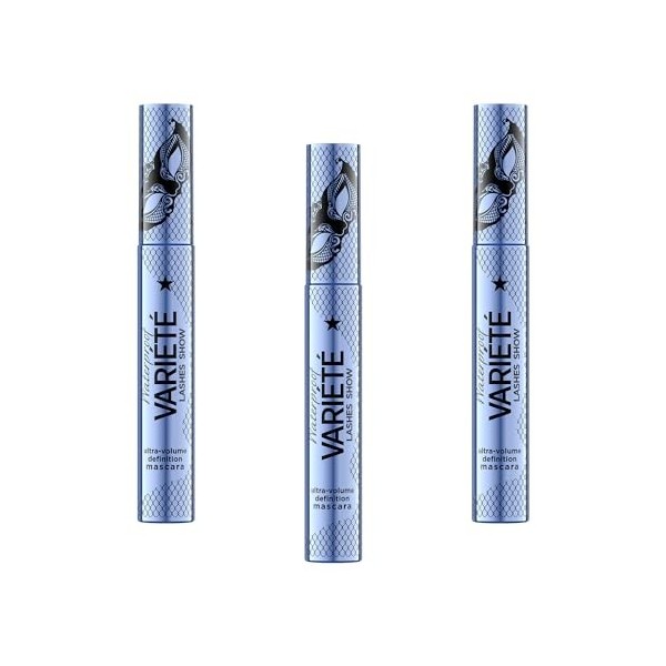 Eveline Cosmetics Variété Lashes Show Mascara – Extreme Black, volume & longueur, formule végétalienne Mascara