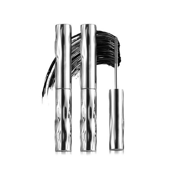 Mascara Waterproof Long, Mascara Noir Intense, Imperméable à leau longue durée Naturellement maquillage, Fast Dry False Lash