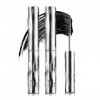 Mascara Waterproof Long, Mascara Noir Intense, Imperméable à leau longue durée Naturellement maquillage, Fast Dry False Lash