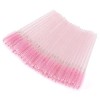 Lot de 100 brosses à cils jetables pliables en cristal pour extensions de cils, contour des sourcils et maquillage noir cris ...