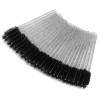 Lot de 100 brosses à cils jetables pliables en cristal pour extensions de cils, contour des sourcils et maquillage noir cris ...