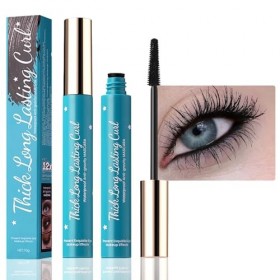 Lot de 2 mascaras imperméables noirs profonds pour volume et définition, résistants aux taches et non agglomérants, avec fibr