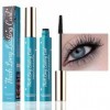 Lot de 2 mascaras imperméables noirs profonds pour volume et définition, résistants aux taches et non agglomérants, avec fibr