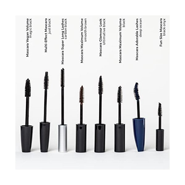 Benecos - Cosmétiques Naturels - Mascara - Cils Adorables - sans Parfum - Végétalien - Océan Profond Lot de 2 Mascara