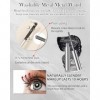 Iron Metal Mascara Waterproof, Noir Longue Durée 3D Curling Effet, Washable Wand Mascara Volume et Longueur, Résistant aux Ta