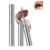 Iron Metal Mascara Waterproof, Noir Longue Durée 3D Curling Effet, Washable Wand Mascara Volume et Longueur, Résistant aux Ta