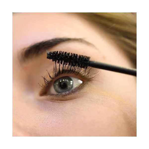Mascara 2 en 1 Définition et Volume avec Double Brosse Extensible et Volumisant Noir Intense Formule Imperméable Professionne